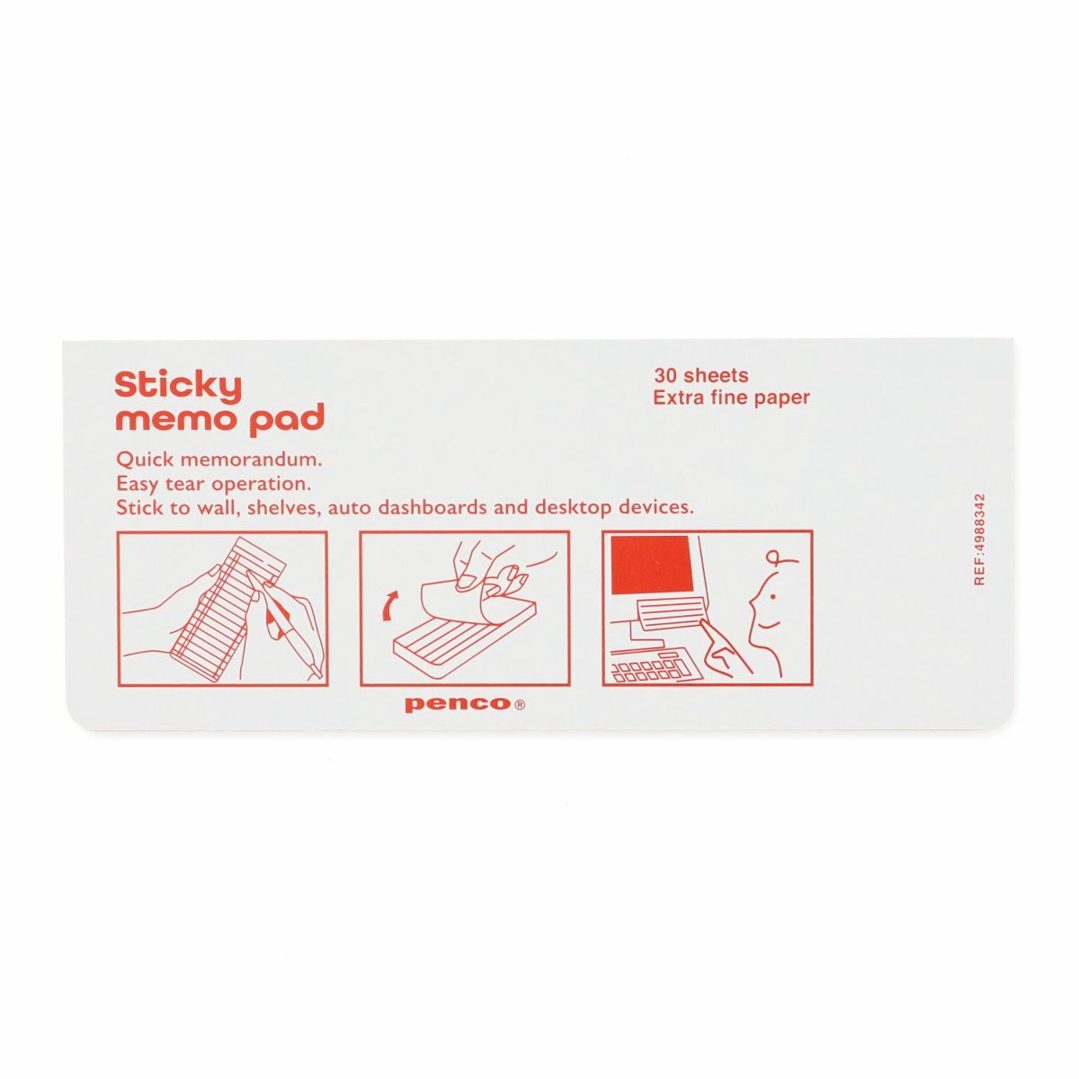 Sticky Memo Pad - Ugeplanlægger