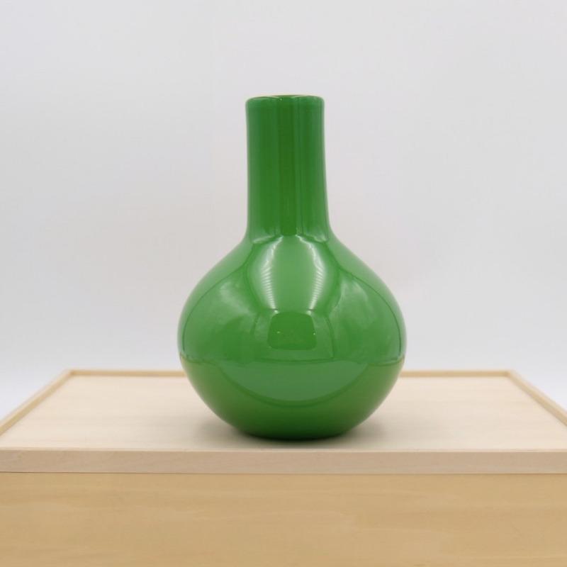 Grøn Glasvase  // 50% Rabat