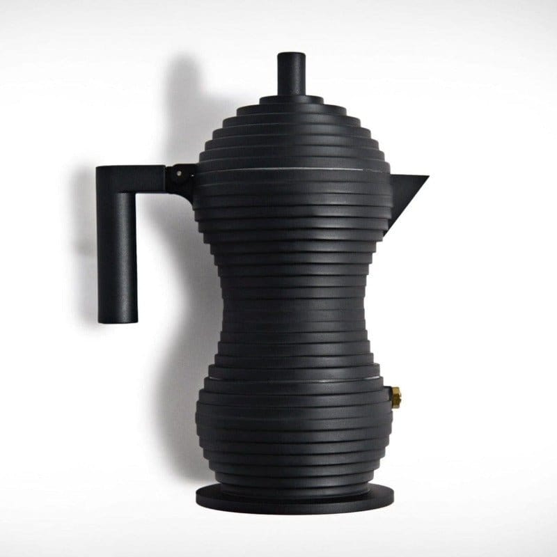 Alessi - Pulcina Espresso Coffee Maker // Black - Kitchenware - DANSKmadeforrooms
