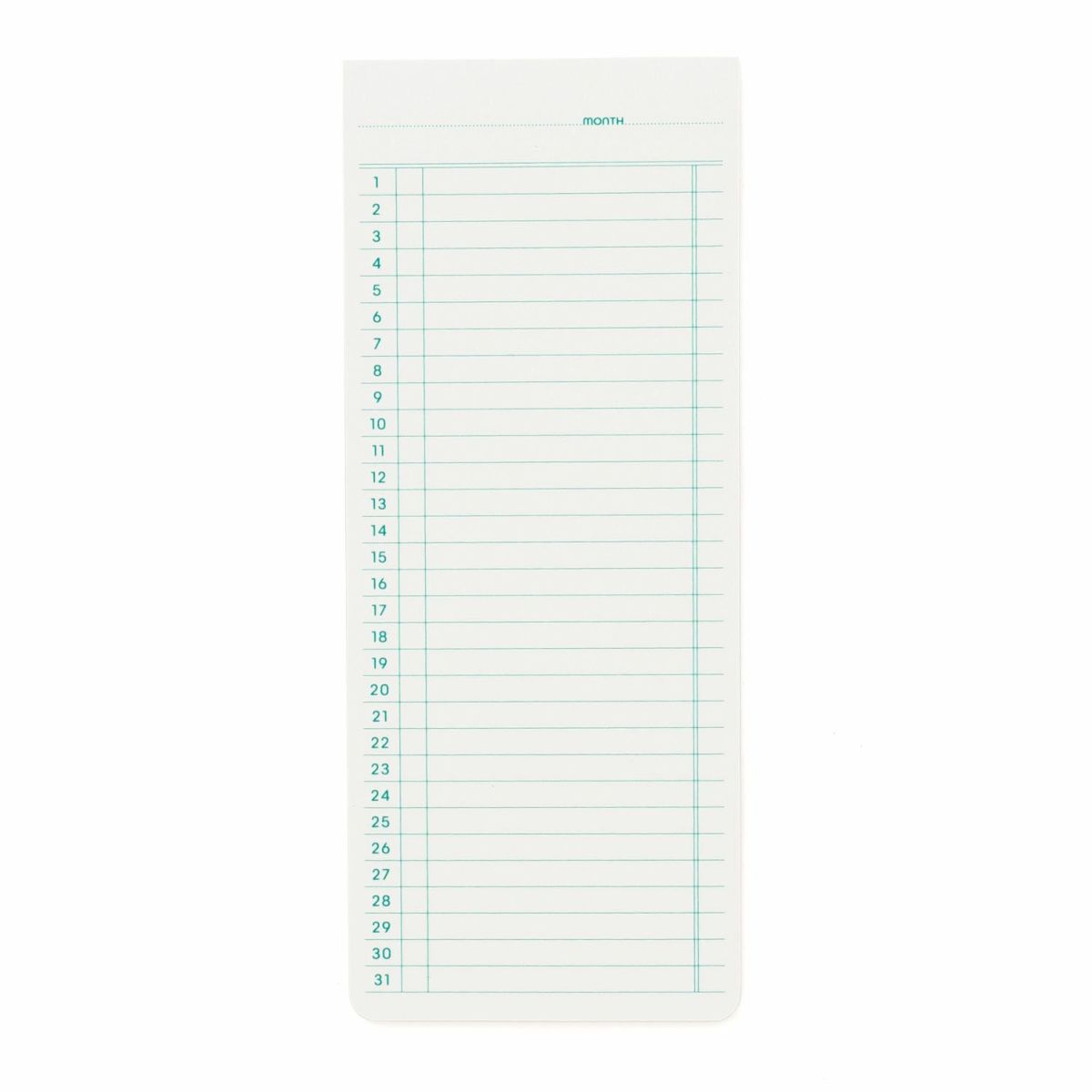 Sticky Memo Pad - Monthly Planner