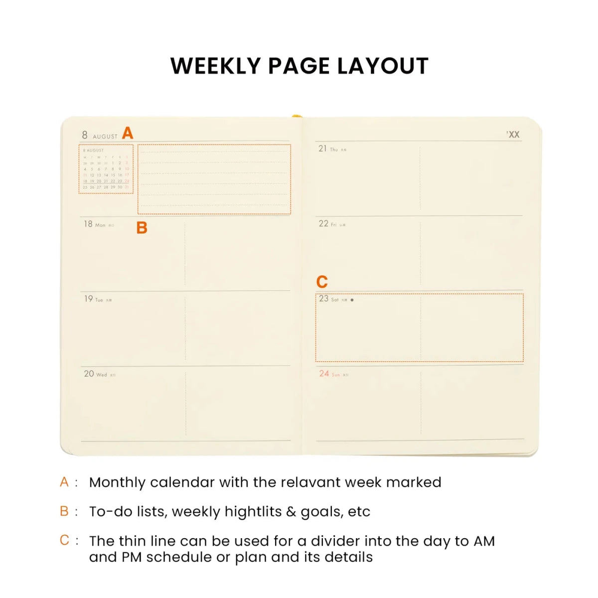 Hightide - 2027 Weekly Planner Diary - Statonary & Office - DANSKshop.com