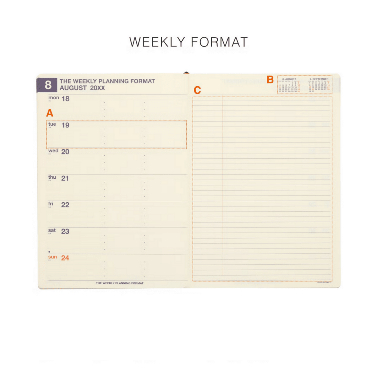 Hightide - 2027 Weekly Planner Minute Manager - Statonary & Office - DANSKshop.com