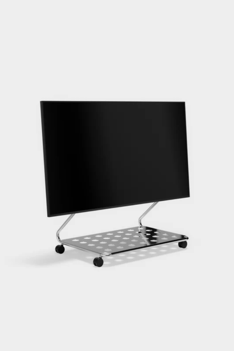 Disco TV Stand // Chrome