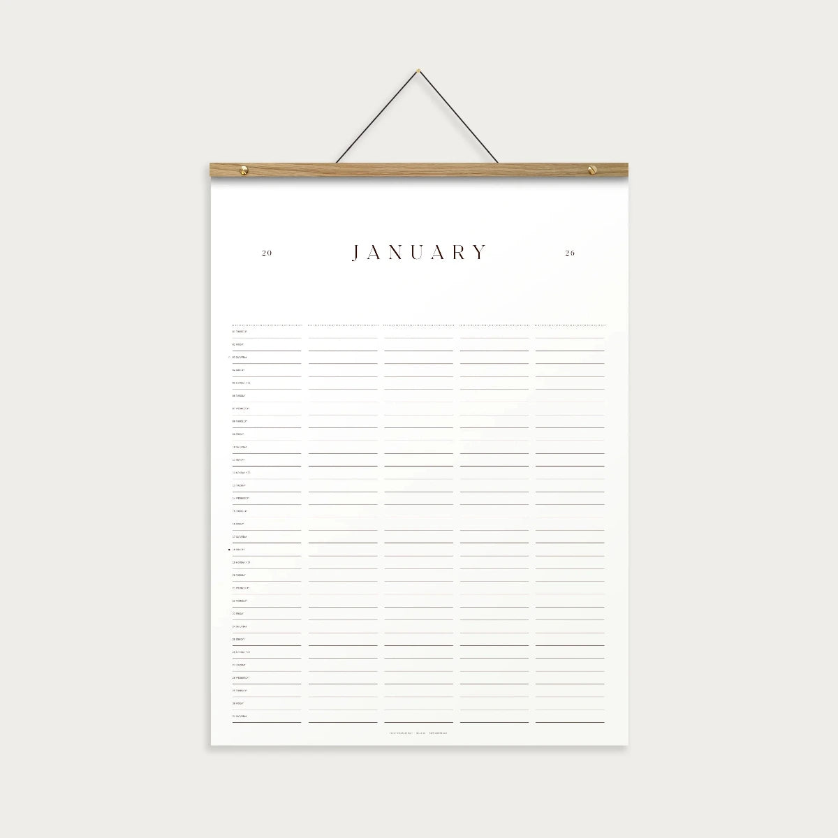 Maxi Familiekalender 2026