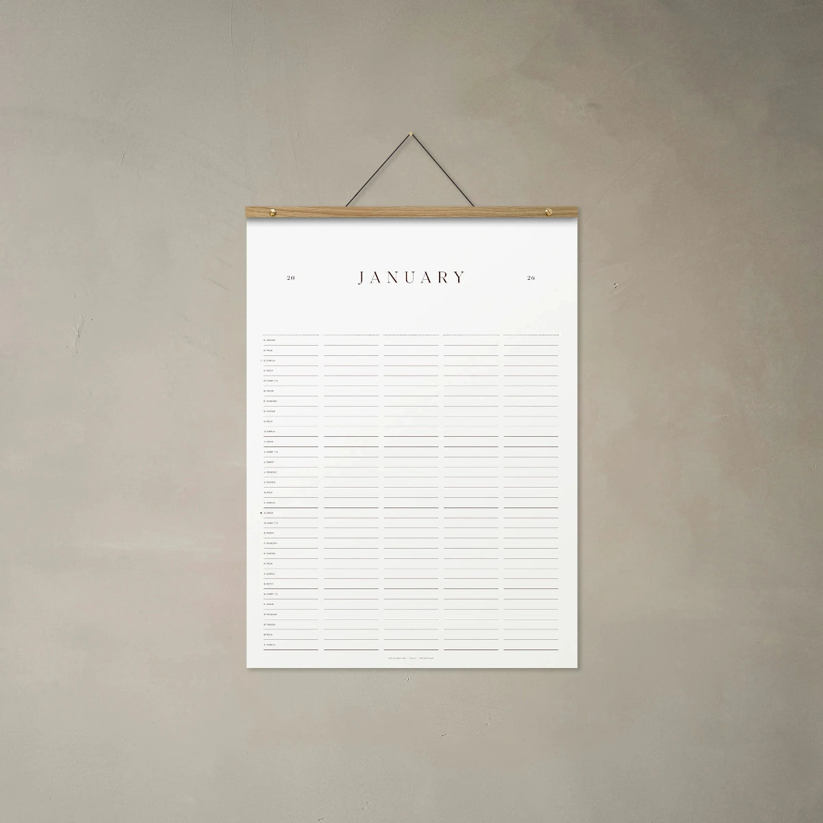 Maxi Familiekalender 2026