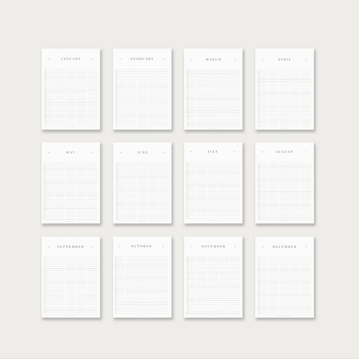 Refill // Family Maxi Calendar 2026