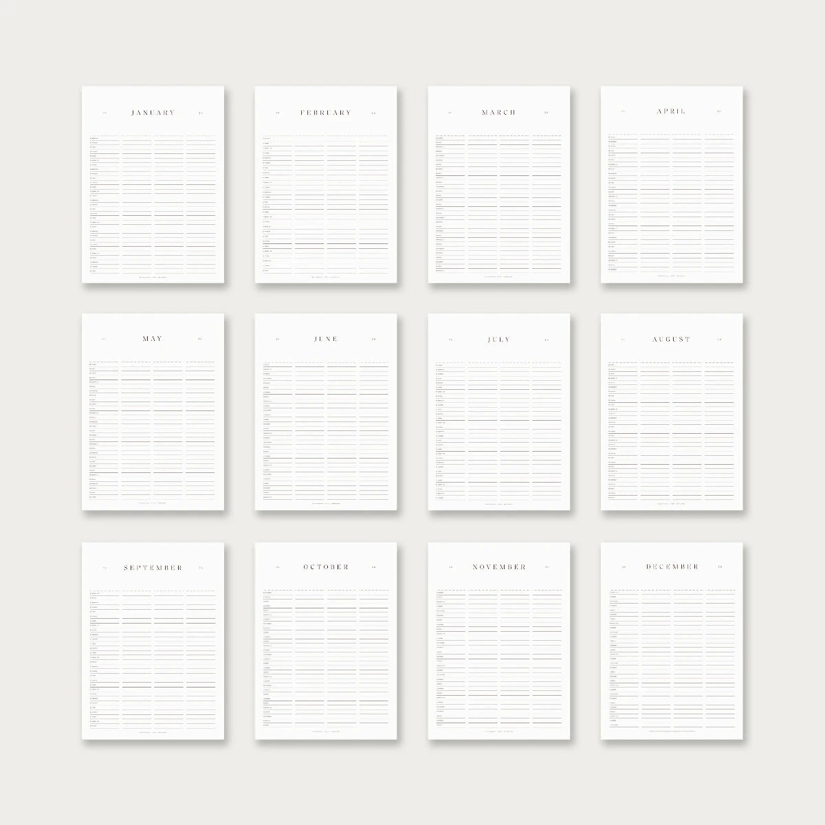 Mini Familiekalender 2026