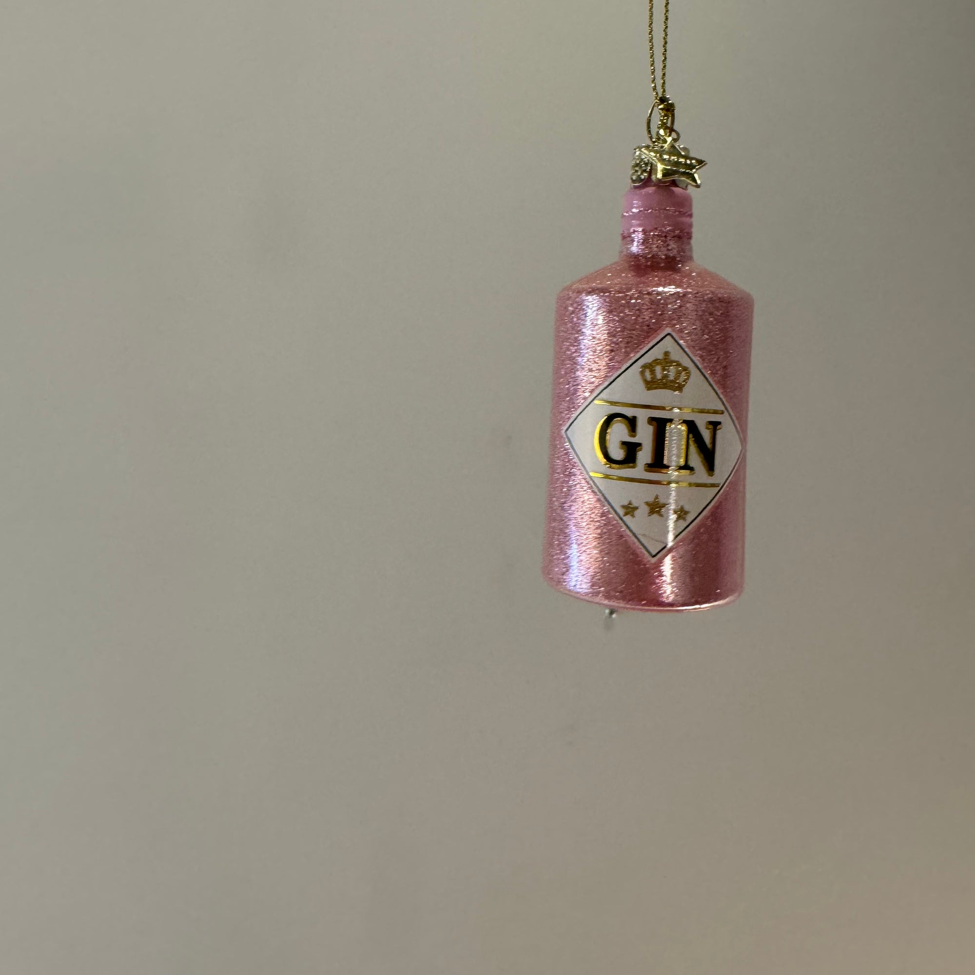 Christmas Ornament // Pink Gin Bottle