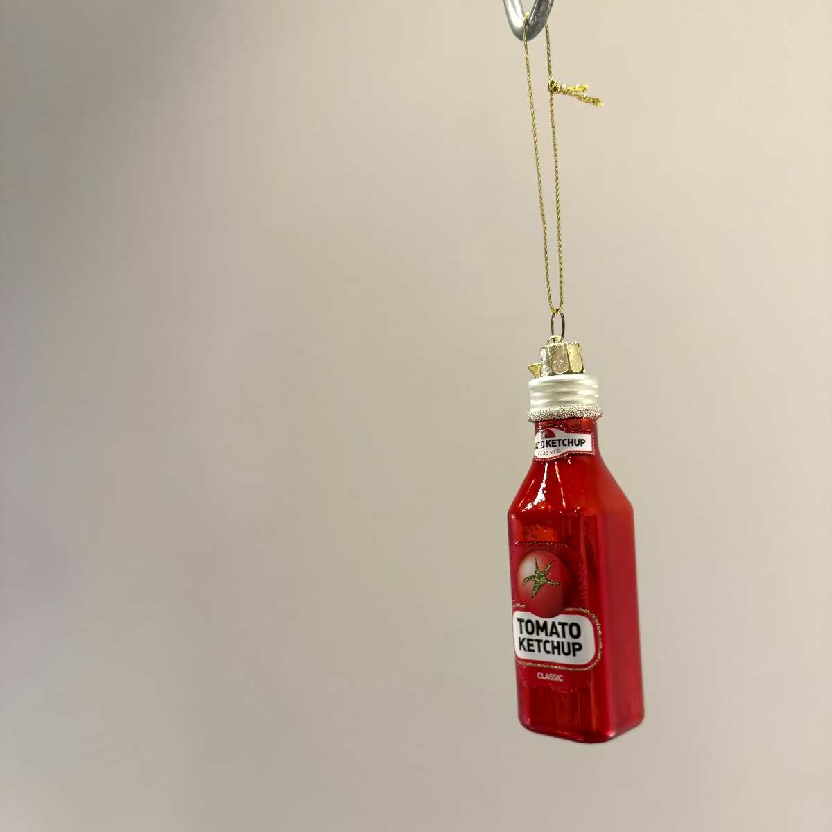 Christmas Ornament // Ketchup Bottle