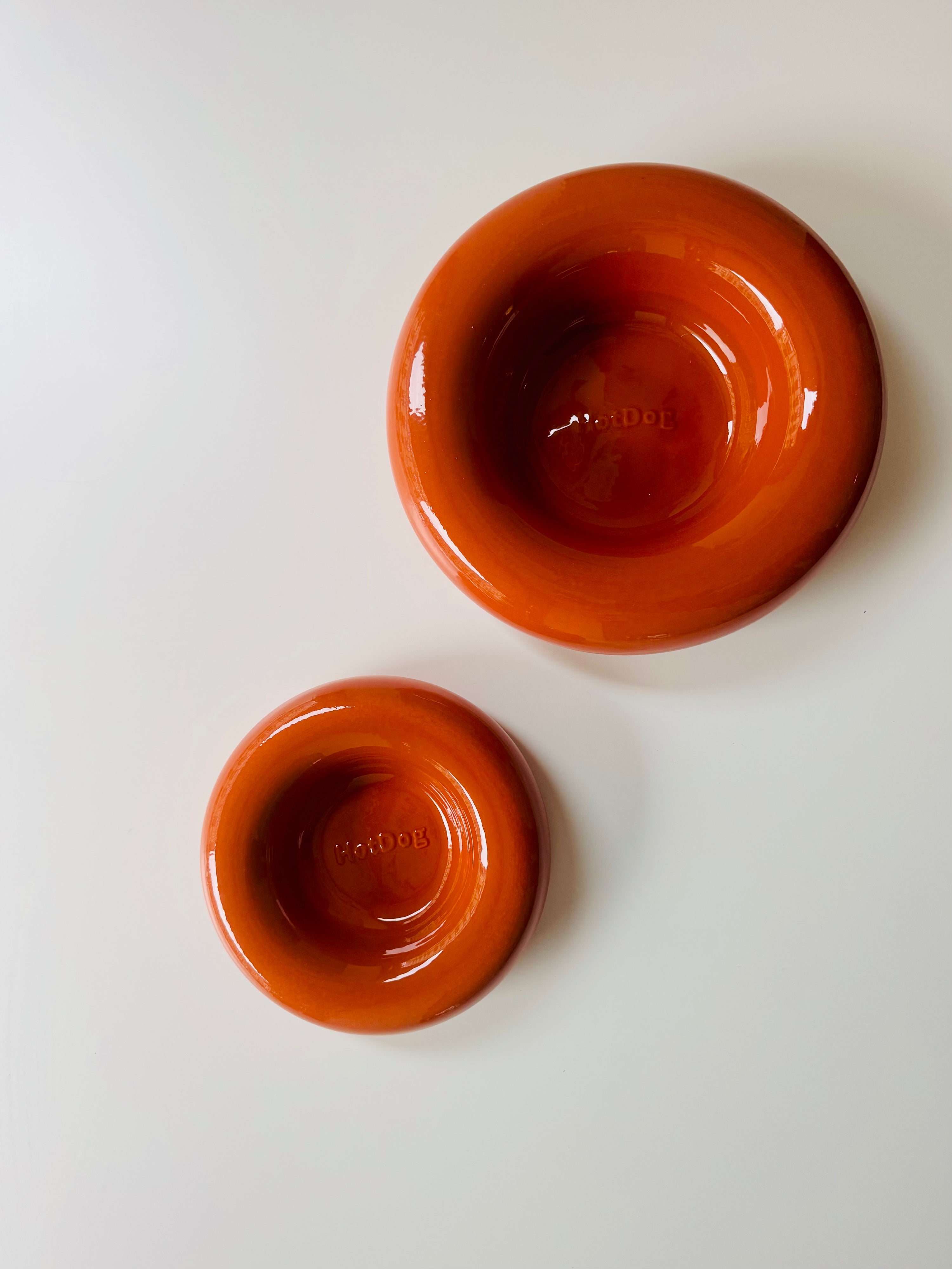 Ceramic Dog Feeder // Brown