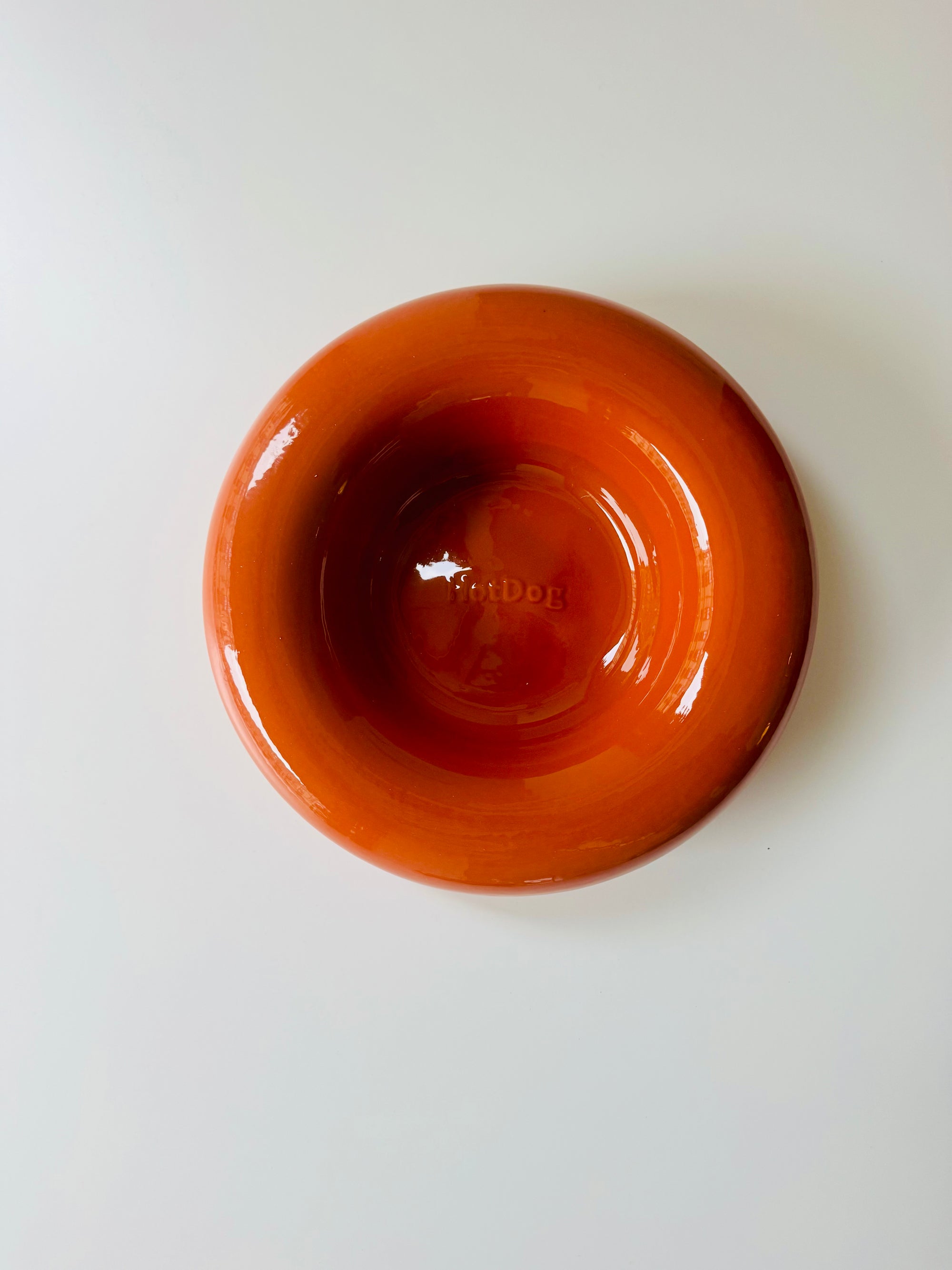 Ceramic Dog Feeder // Brown