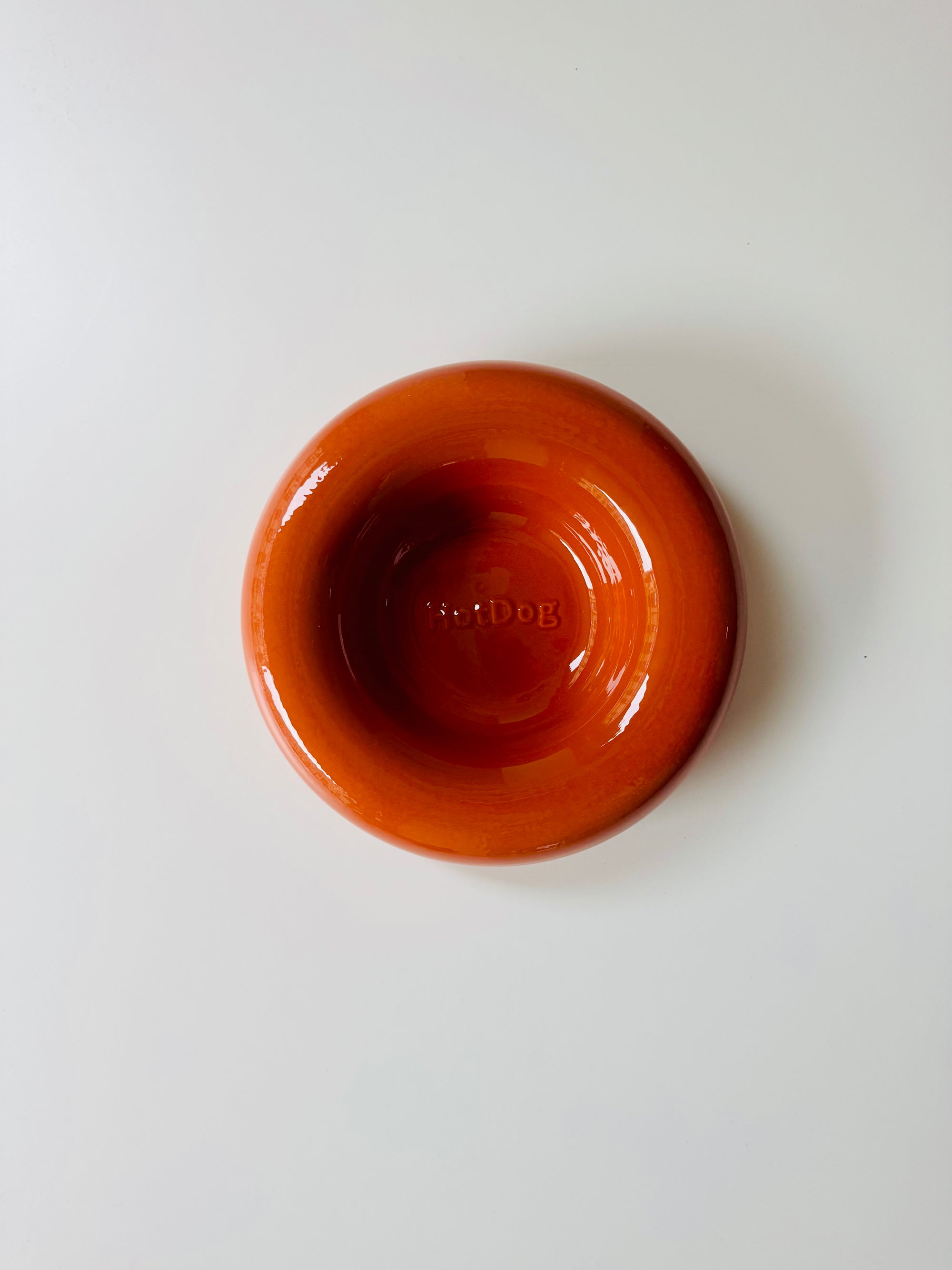 Ceramic Dog Feeder // Brown