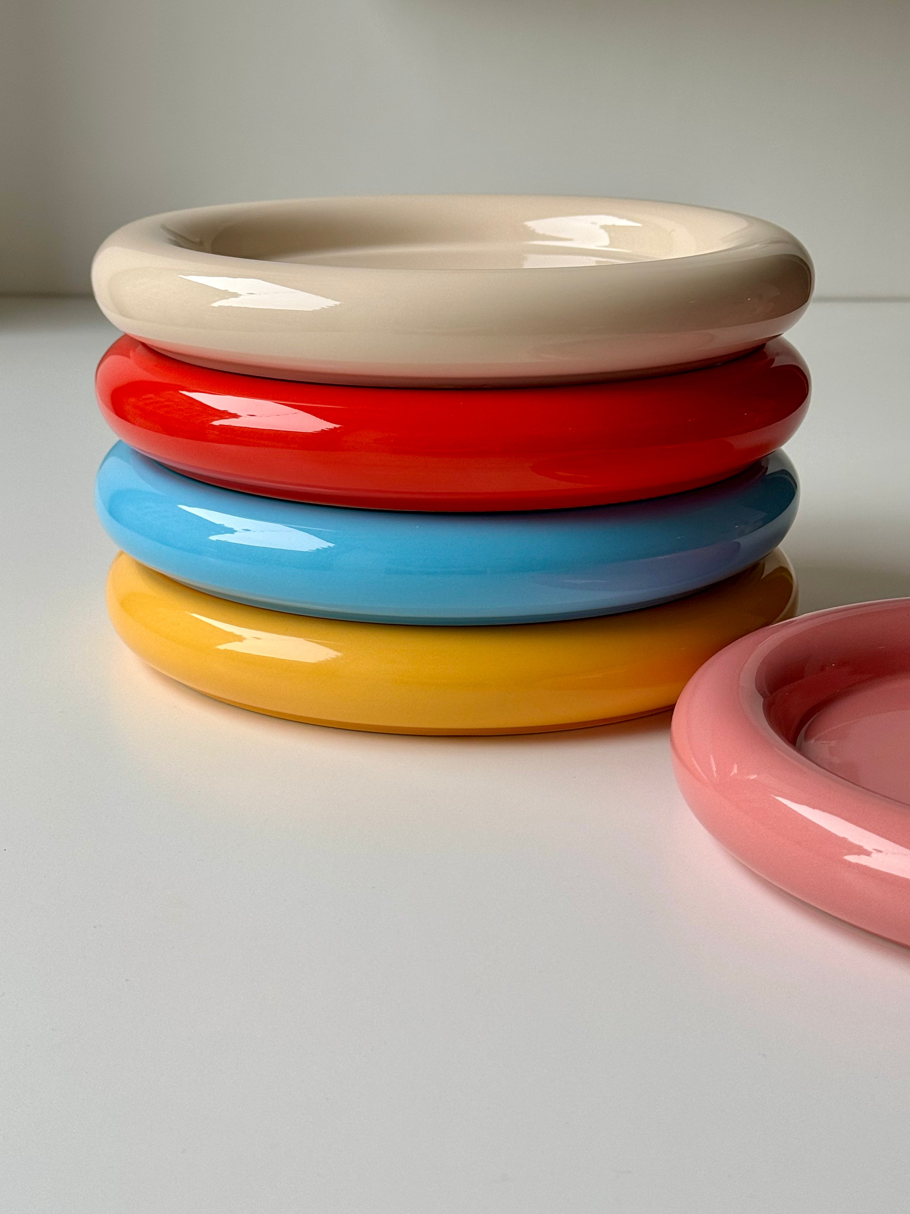 Chunky Plate | Bright Red