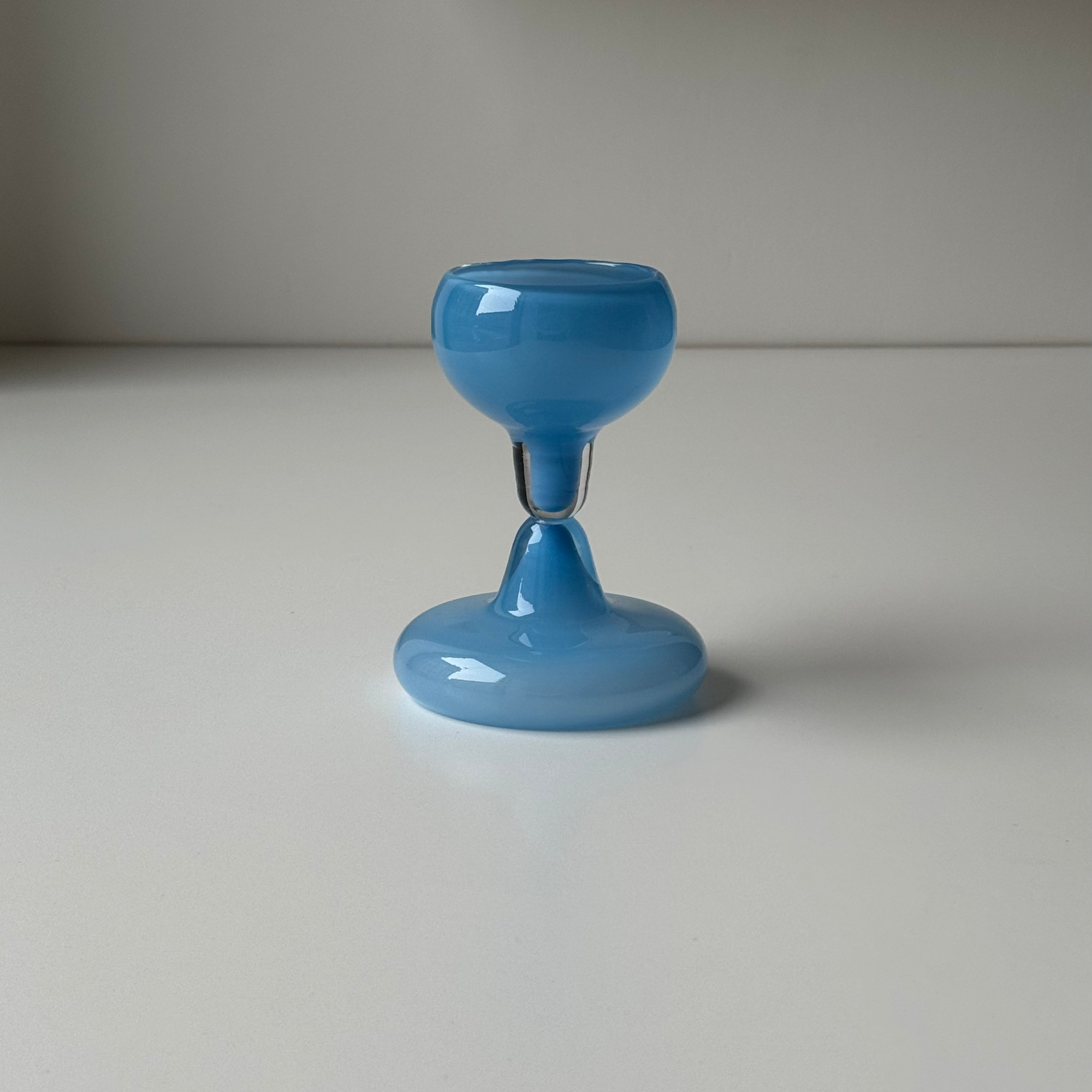 Chunky Wine Glass // Light Blue