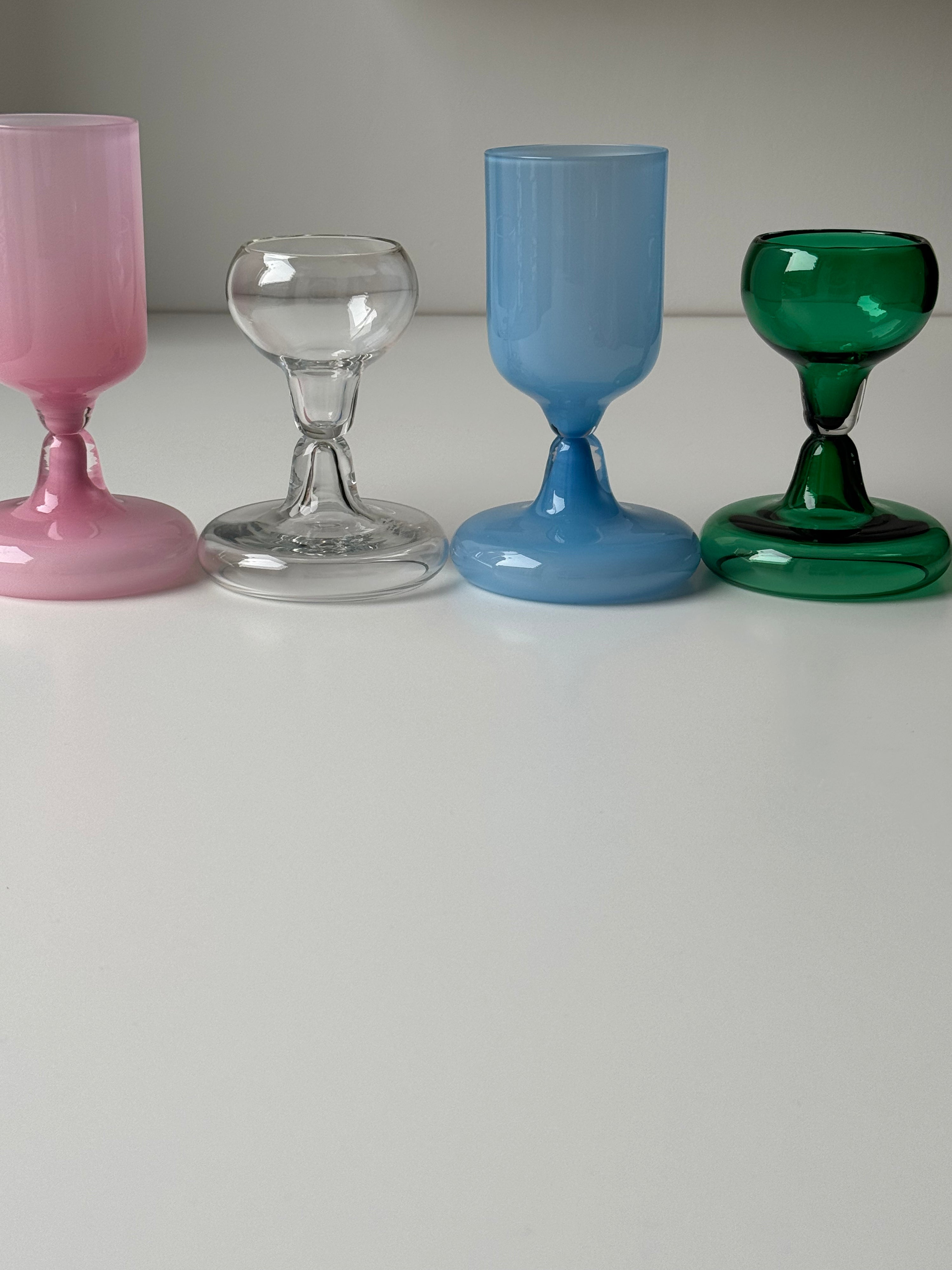 Chunky Wine Glass | Light Blue