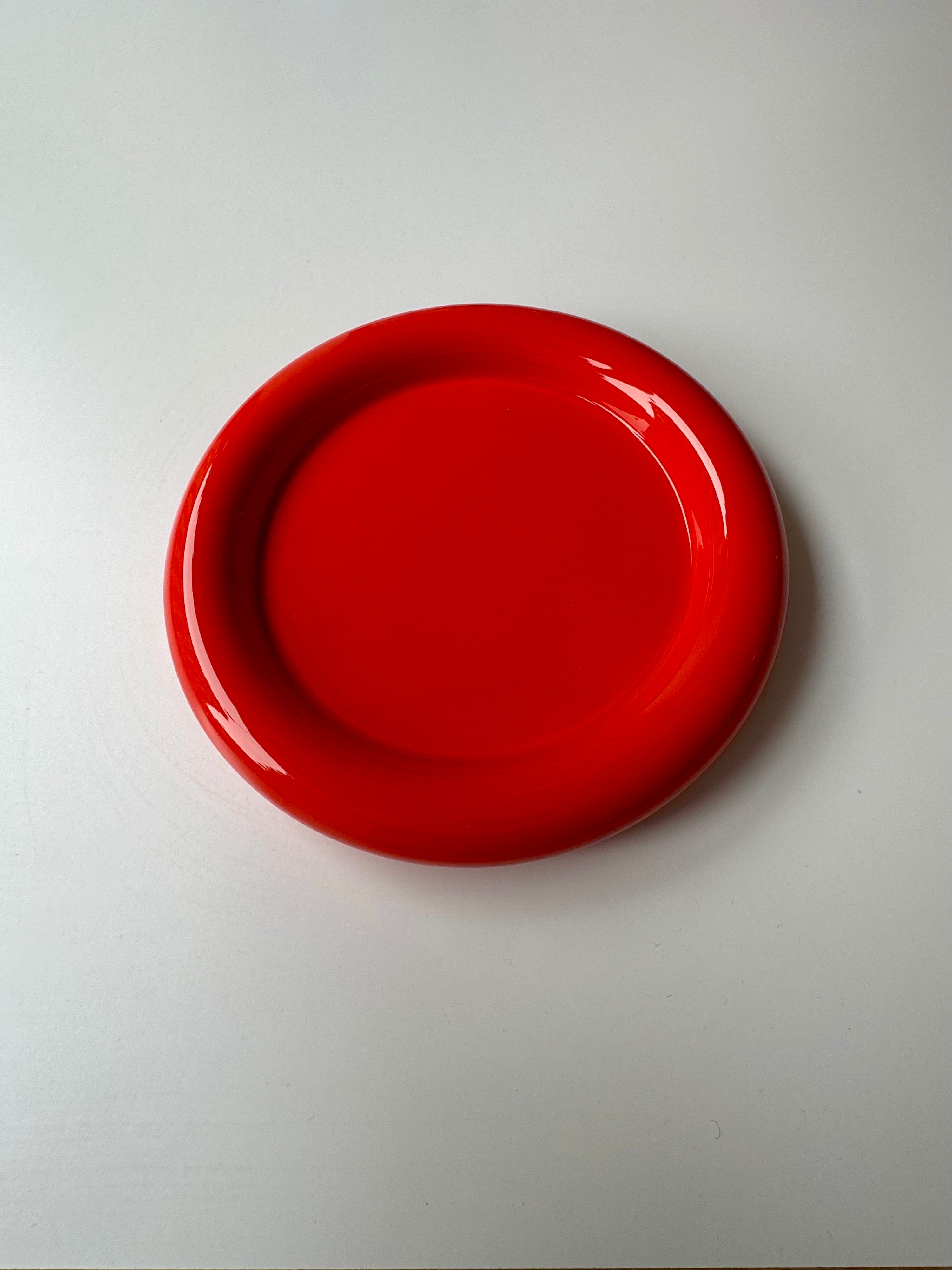 Chunky Plate | Bright Red