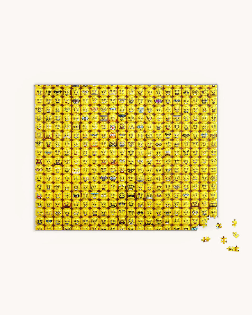 Minifigure Faces 1000 Brikkers Puslespil