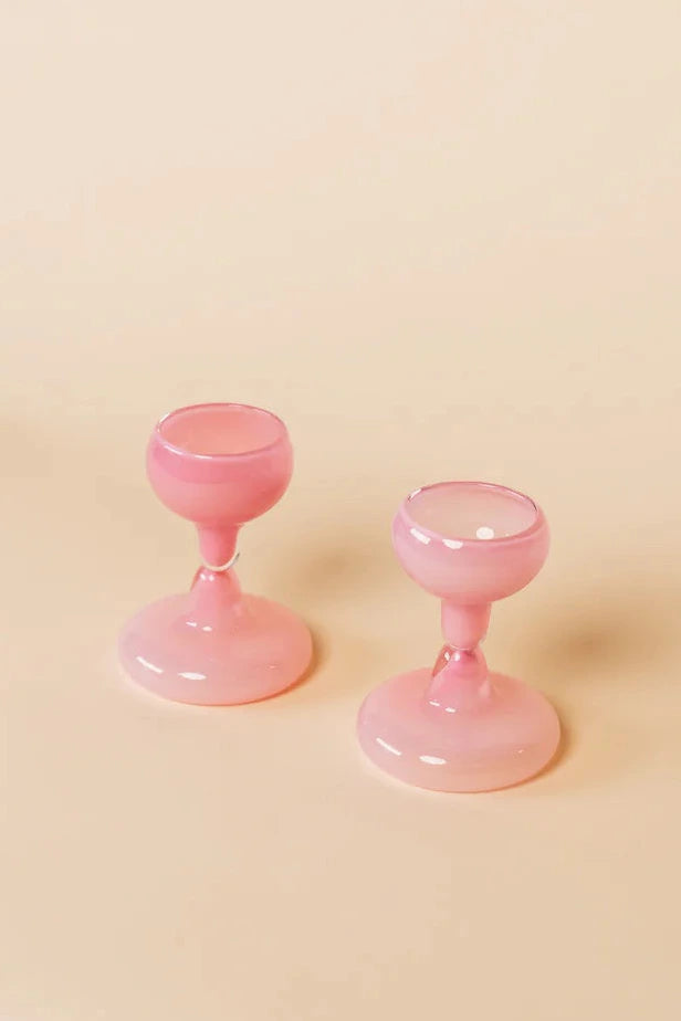 Chunky Wine Glass // Pink
