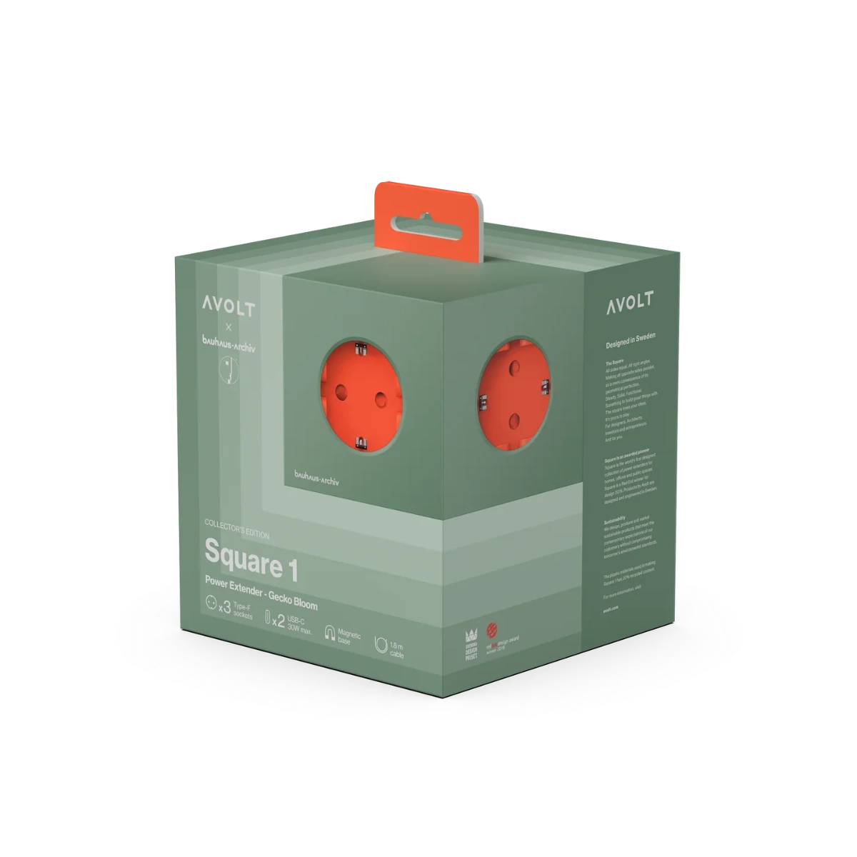 Square 1 USB-C // Bauhaus-Archiv Gecko Bloom