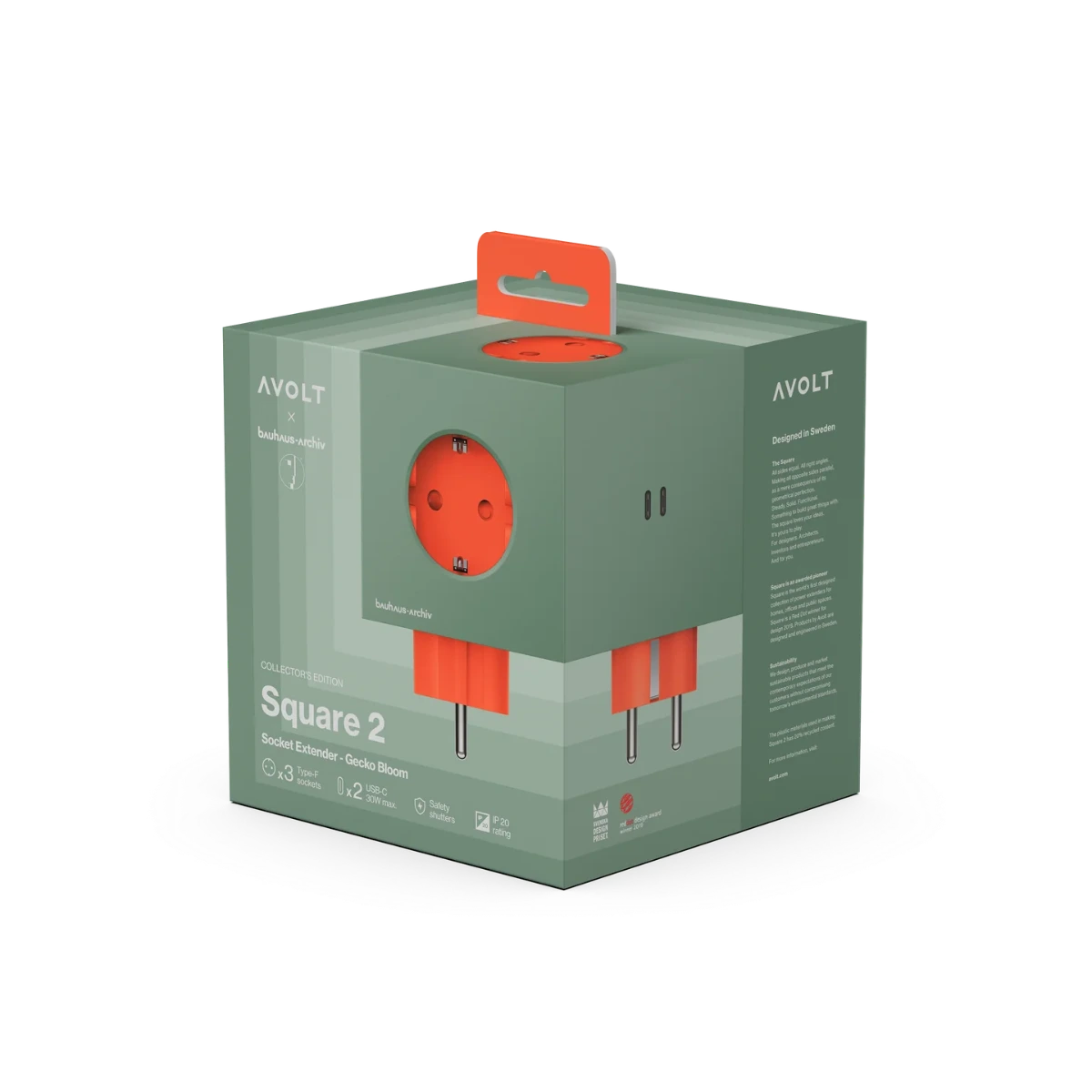 Square 2 USB // Bauhaus-Archiv Gecko Bloom