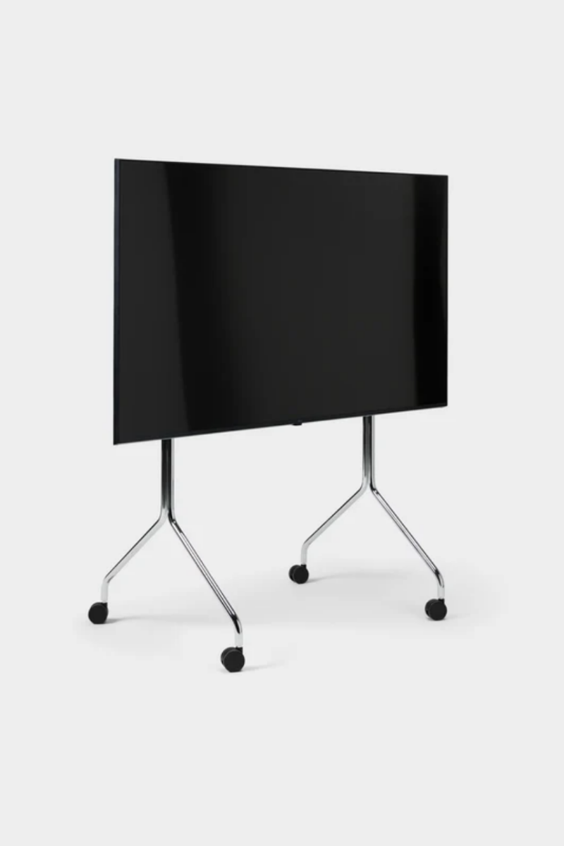 Moon Tall TV Stand | Chrome