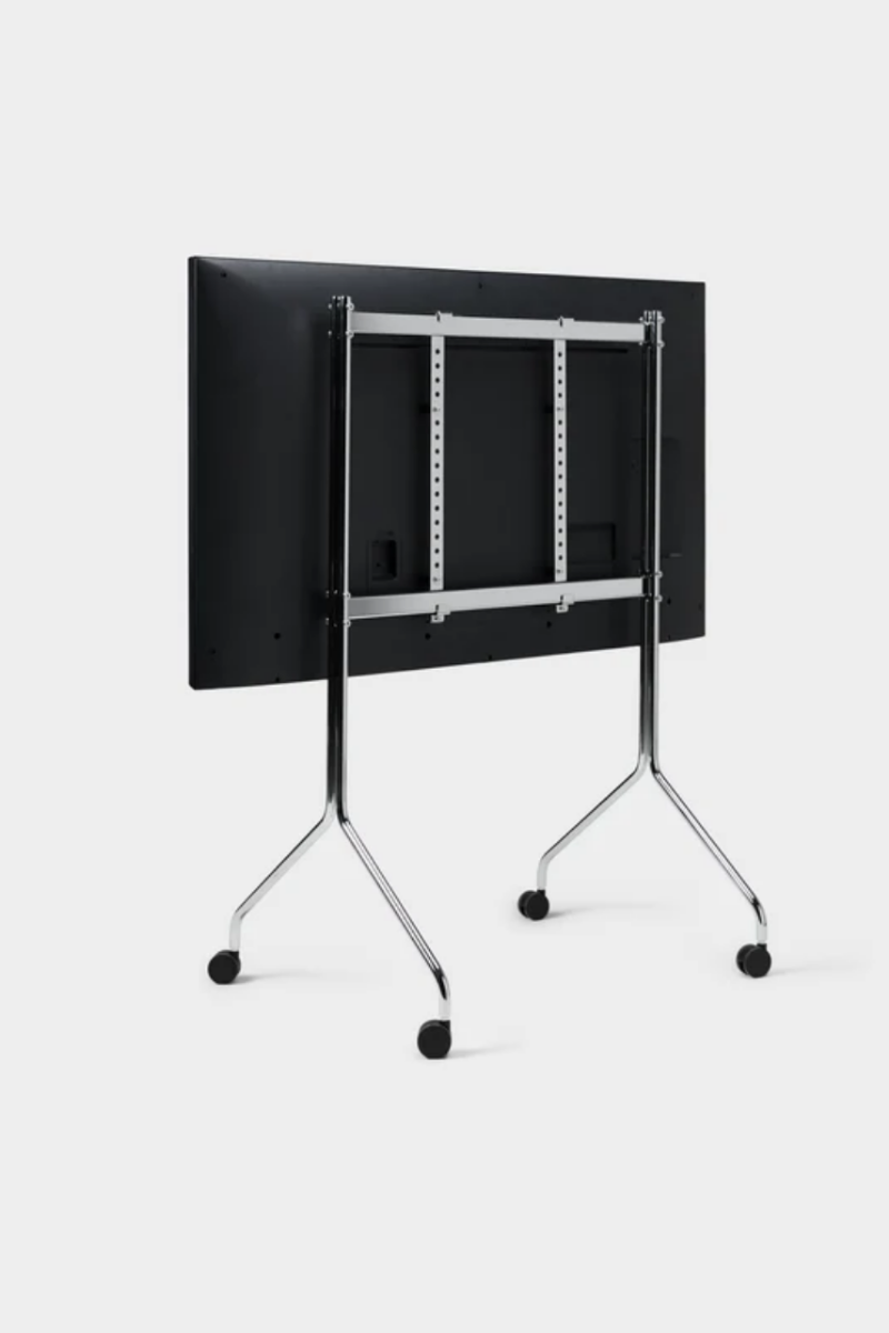 Moon Tall TV Stand | Chrome