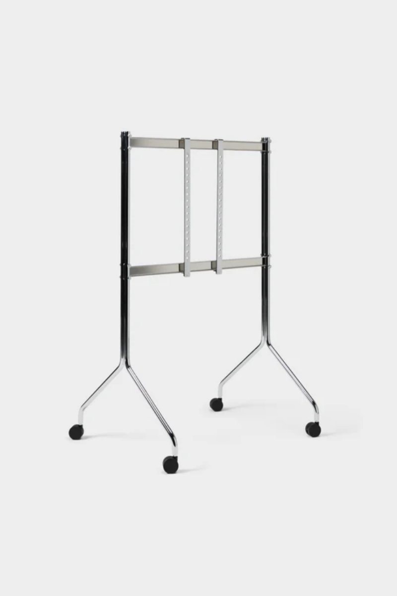 Moon Tall TV Stand | Chrome
