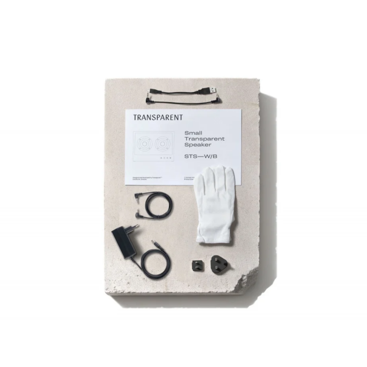 Small Transparent Speaker | White
