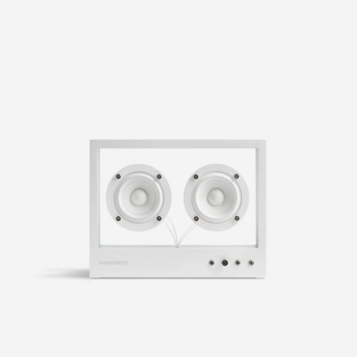 Small Transparent Speaker | White