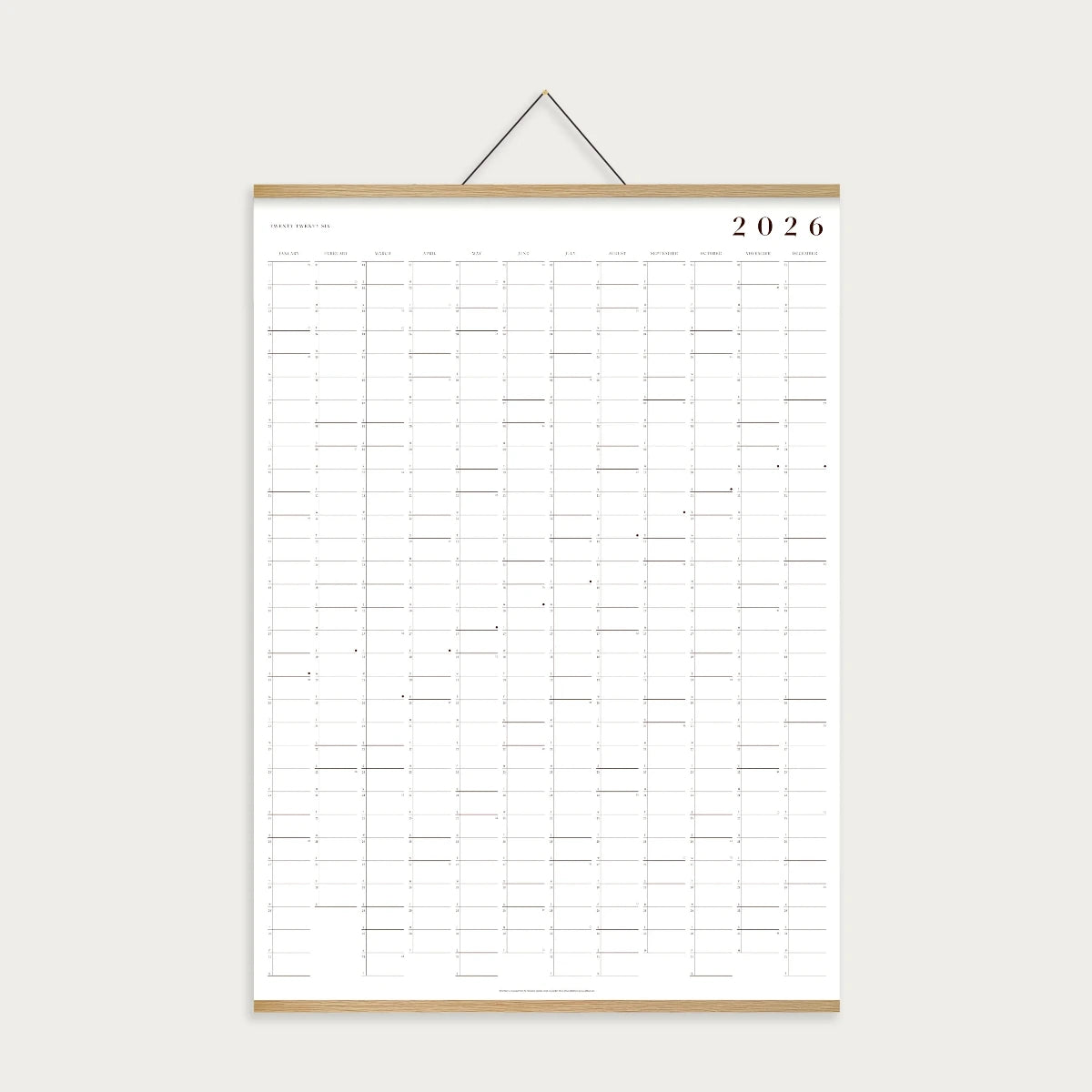 Refill // Vægkalender 2026