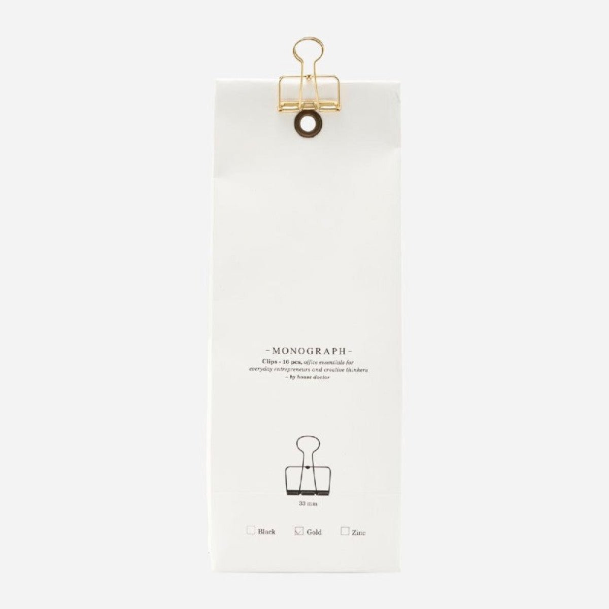 Monograph - Brass Clip - Statonary & Office - DANSKshop.com
