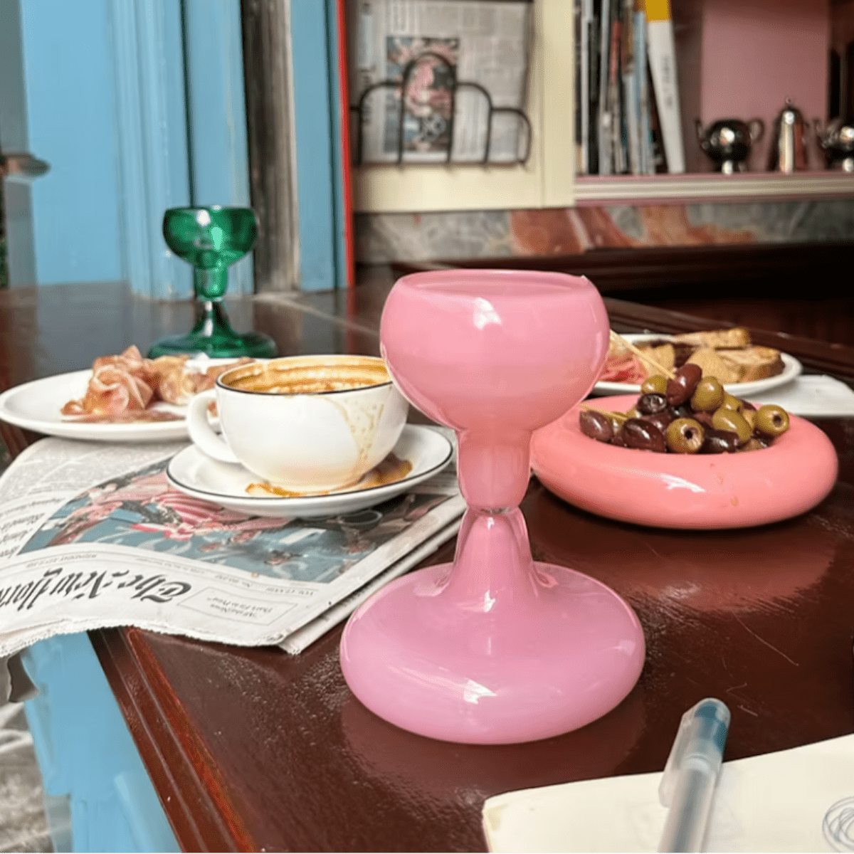 Gustaf Westman - Chunky Wine Glass | Pink - Kitchenware - DANSKshop.com