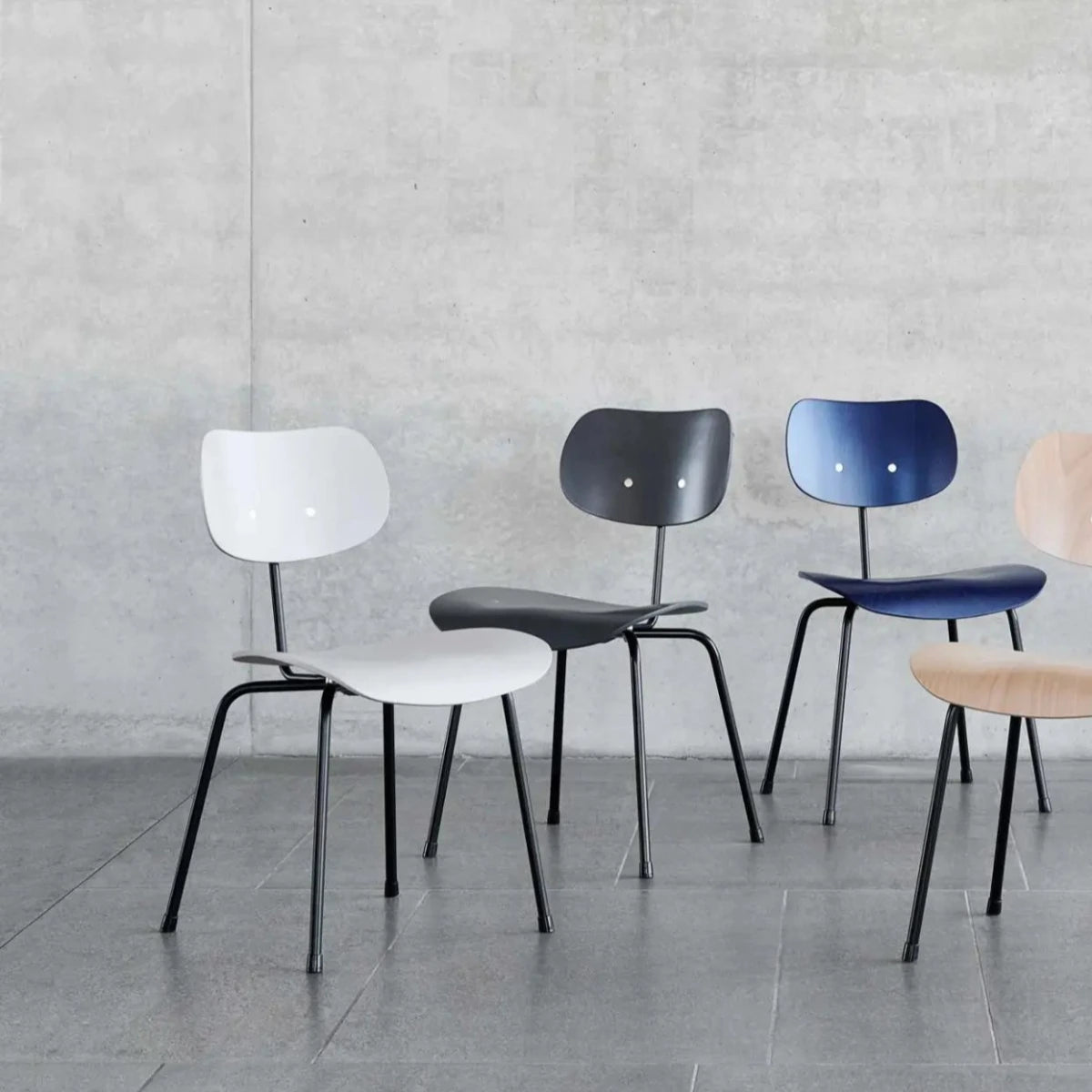 Please Wait To Be Seated / Eiermann - Eiermann SE68 Dining Chair | White - Chair - DANSKshop.com