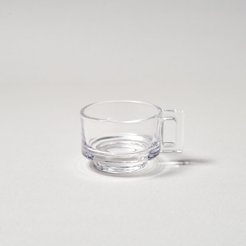 Glass Espresso Cup w. Saucer