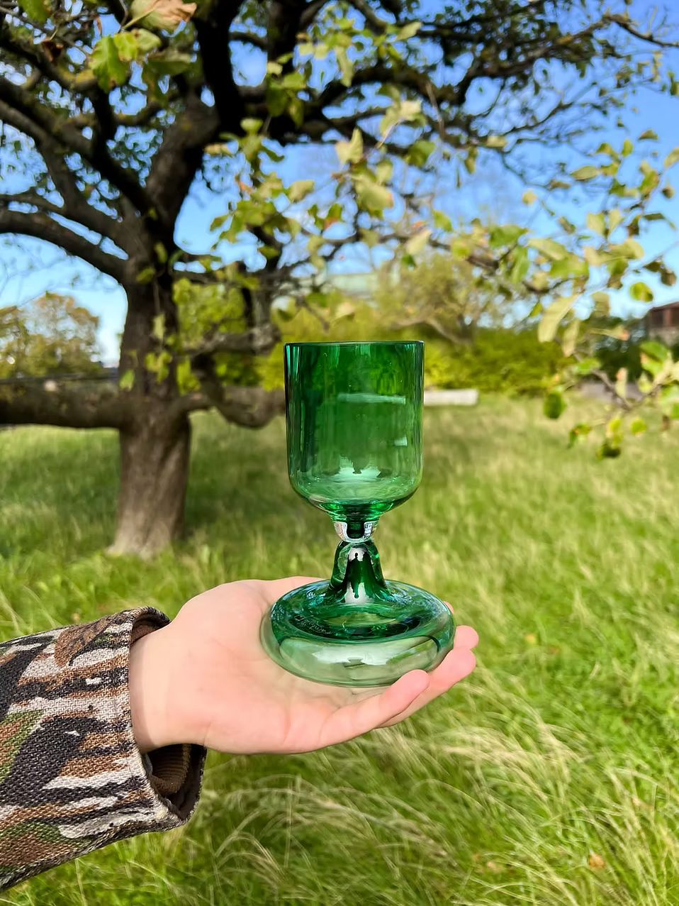 Chunky Ølglas | Transparent Green