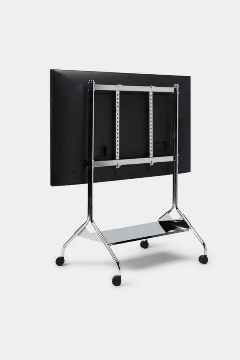Pedestal - Moon Tall TV Stand | Chrome - Tv Stand - DANSKshop.com