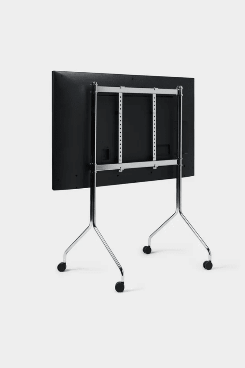 Pedestal - Moon Tall TV Stand | Chrome - Tv Stand - DANSKshop.com