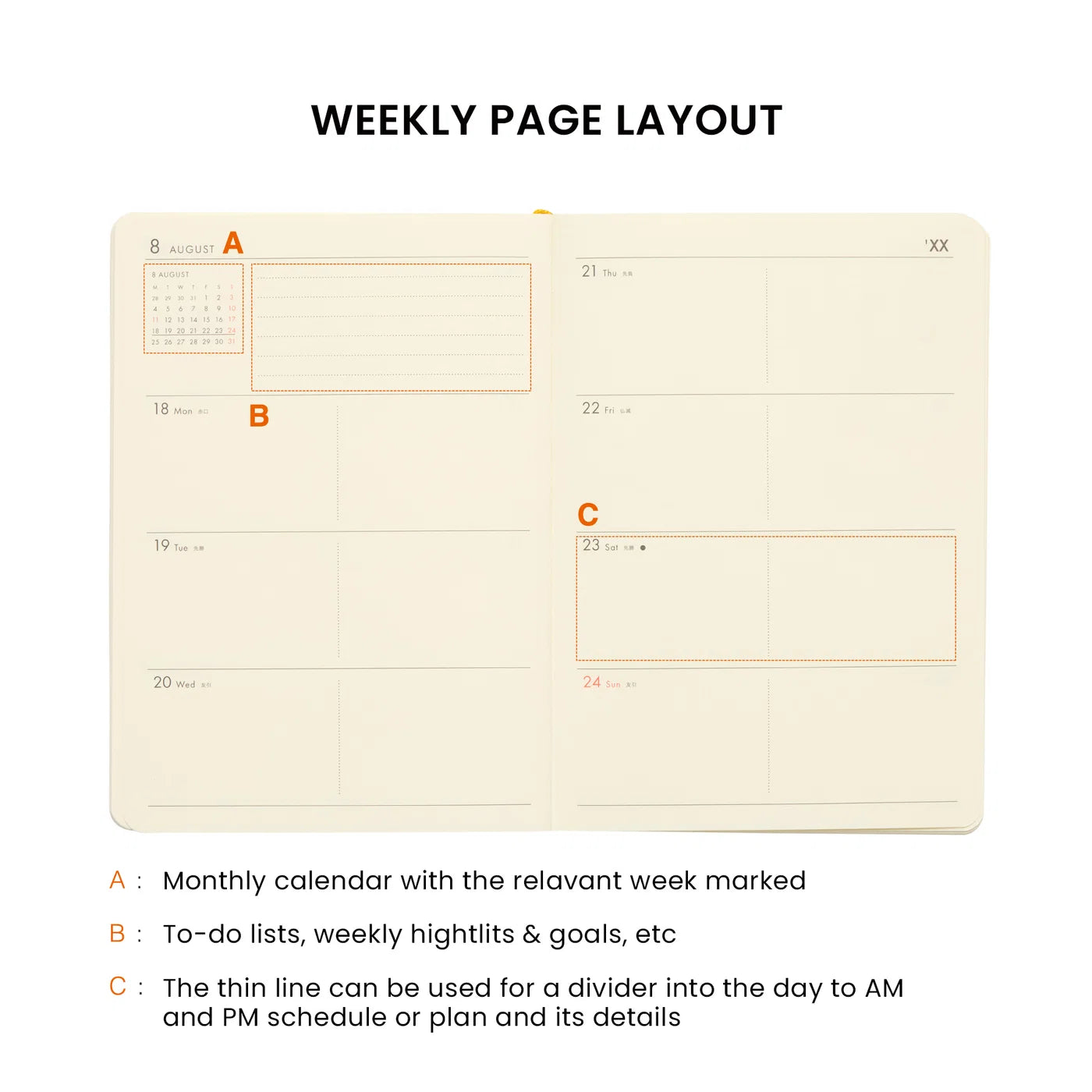 2027 Weekly Planner Diary