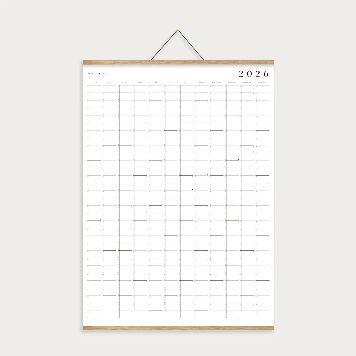 KBHAVN GROUP - Refill | Wall Calendar 2026 - Calendar - DANSKshop.com