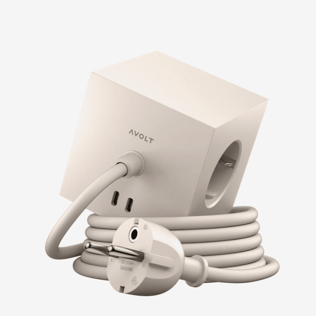 Avolt - Square 1 USB-C | Nomad Sand - Socket - DANSKshop.com