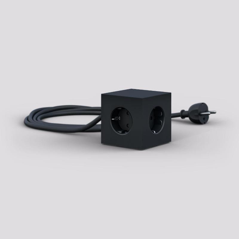 Avolt - Square 1 USB // Stockholm Black - Socket - DANSKmadeforrooms