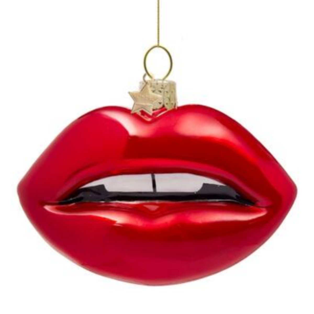 Vondels - Christmas Ornament // Red Lips - Ornaments - DANSKmadeforrooms