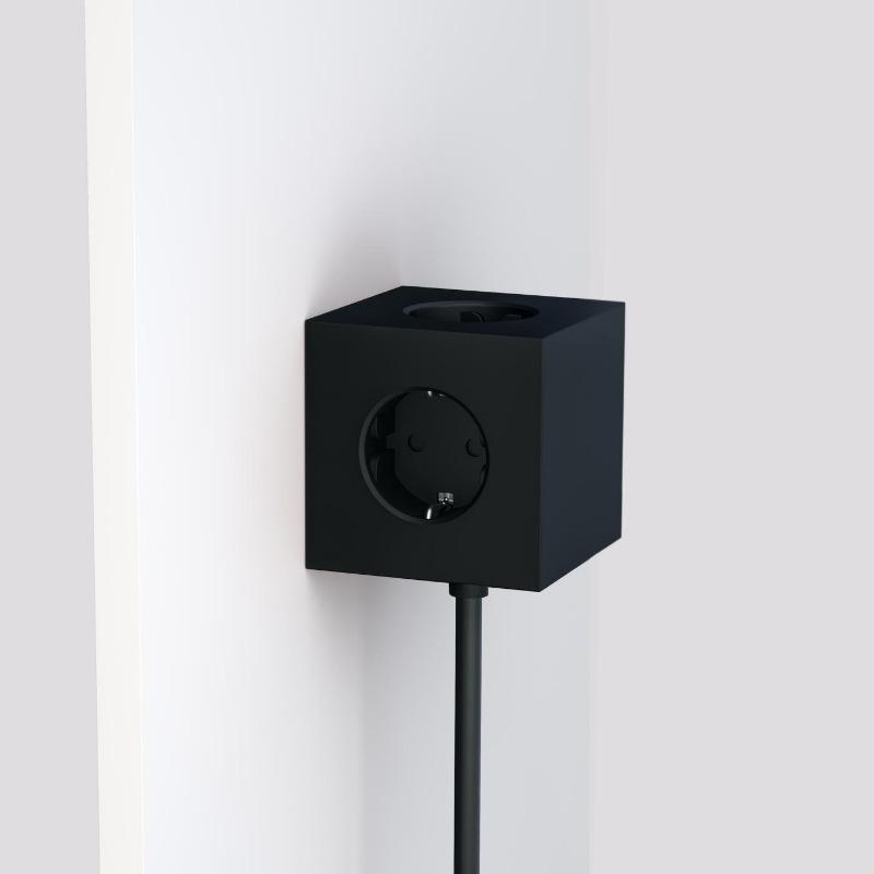 Avolt - Square 1 USB // Stockholm Black - Socket - DANSKmadeforrooms