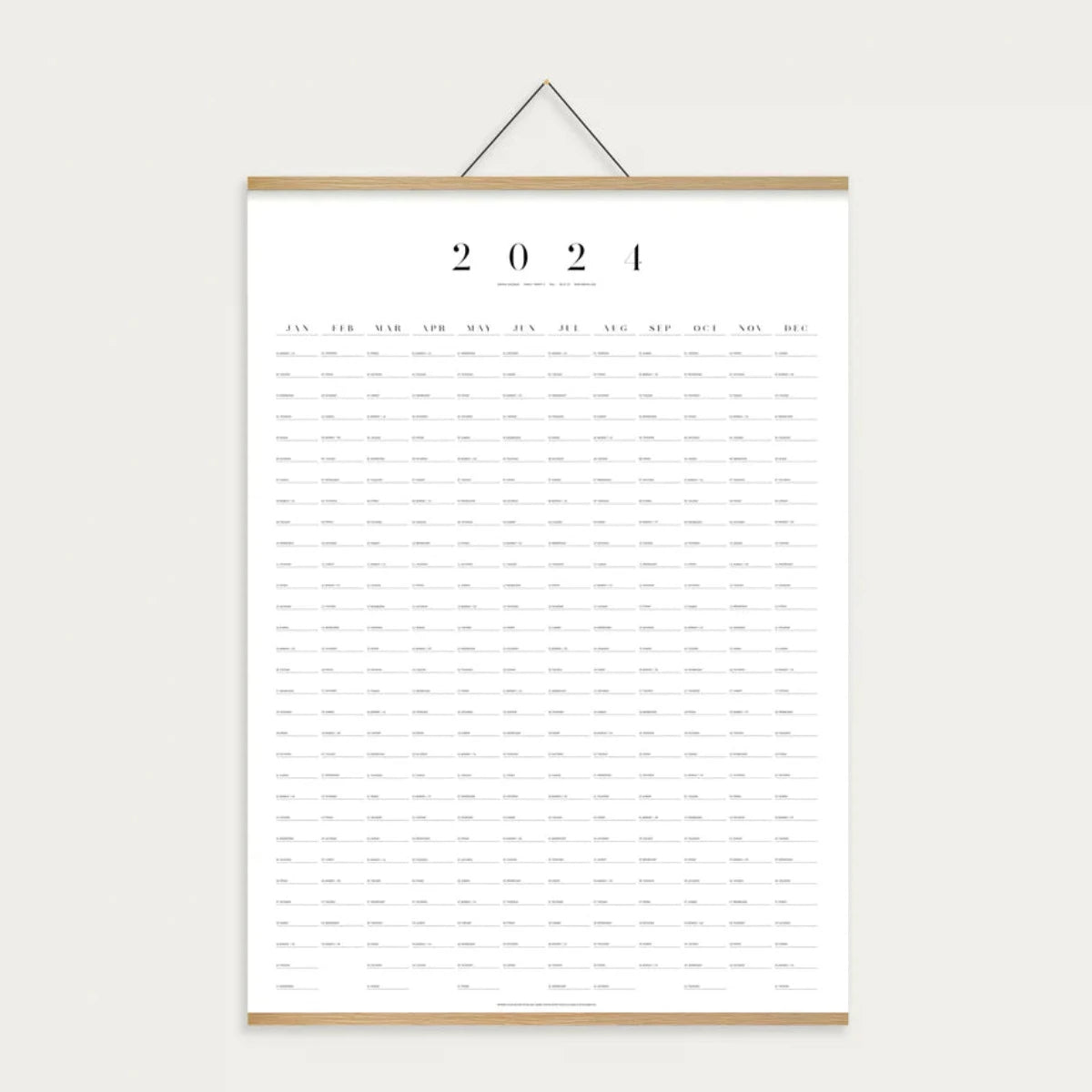 KBHAVN - The Wall Calendar 2024 - Calendar - DANSKmadeforrooms